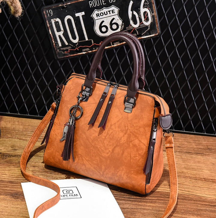 Sac à main en cuir.
