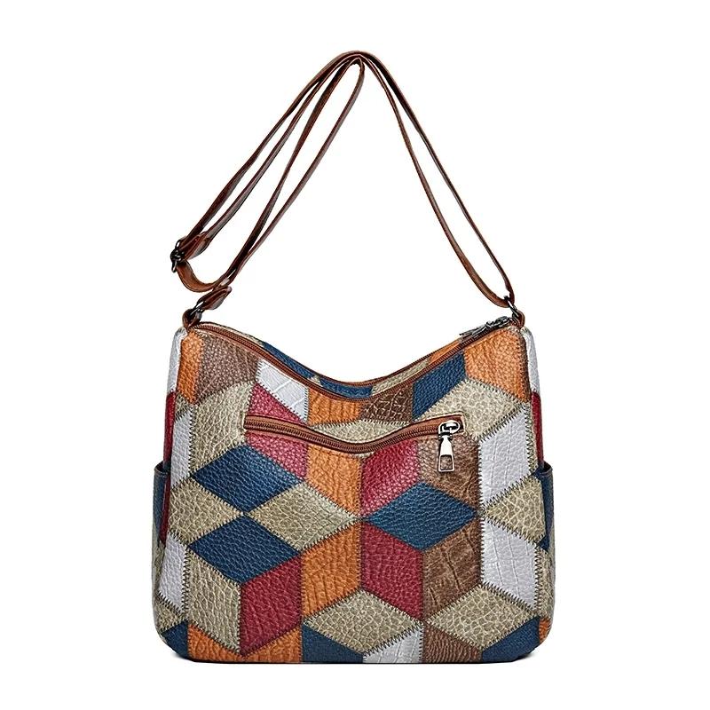 Sac bandoulière multipoches