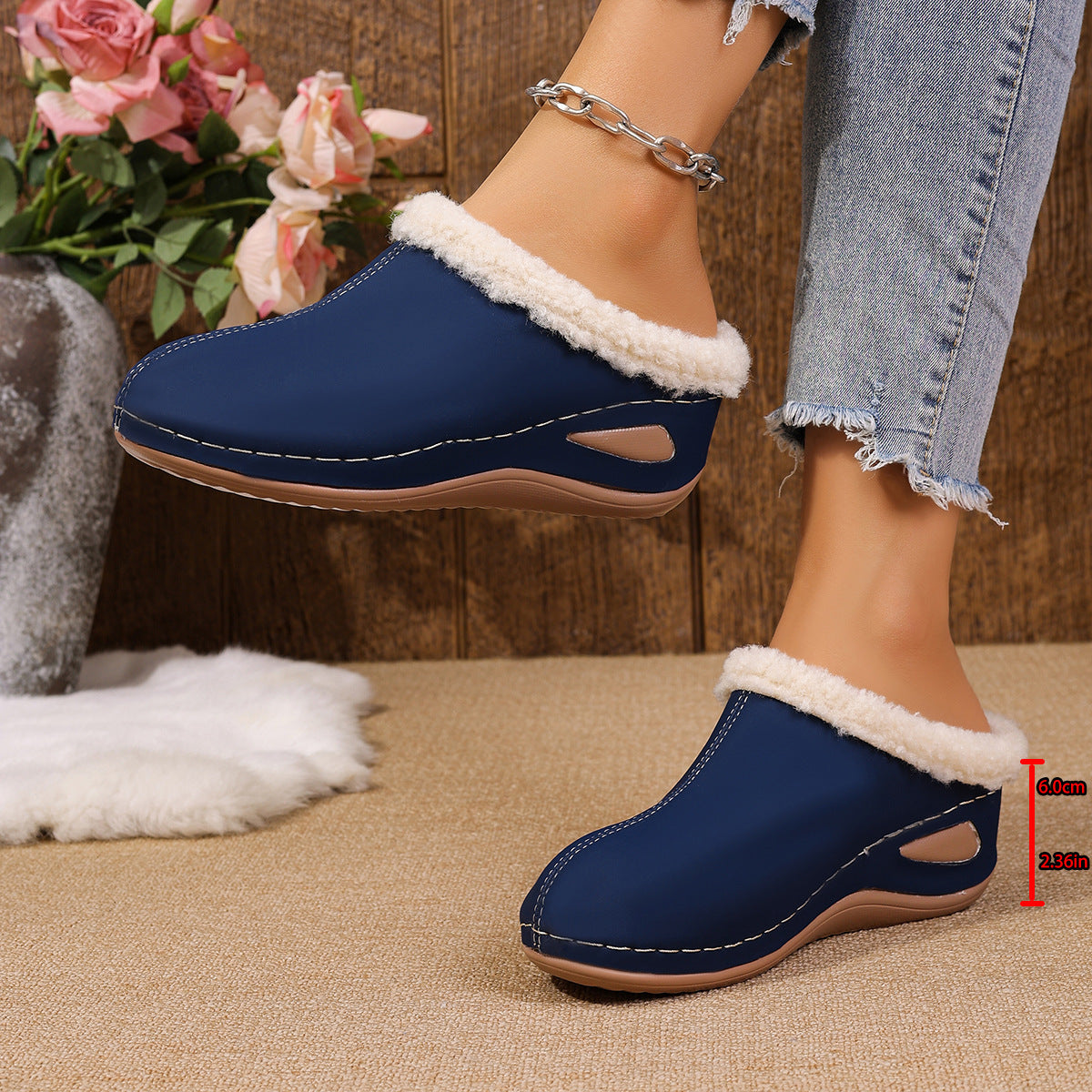 Chaussons en peluche tendance
