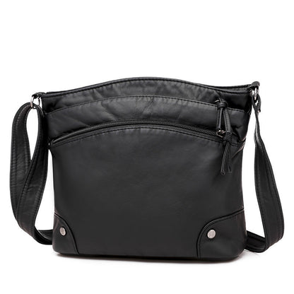 Sac rétro en cuir délavé