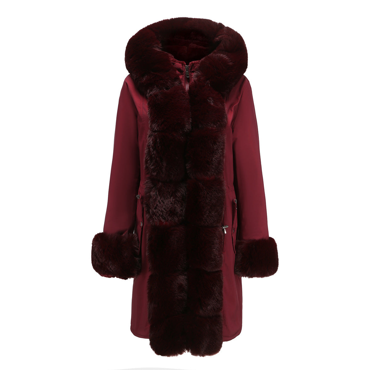 Parka mi-longue à manches longues