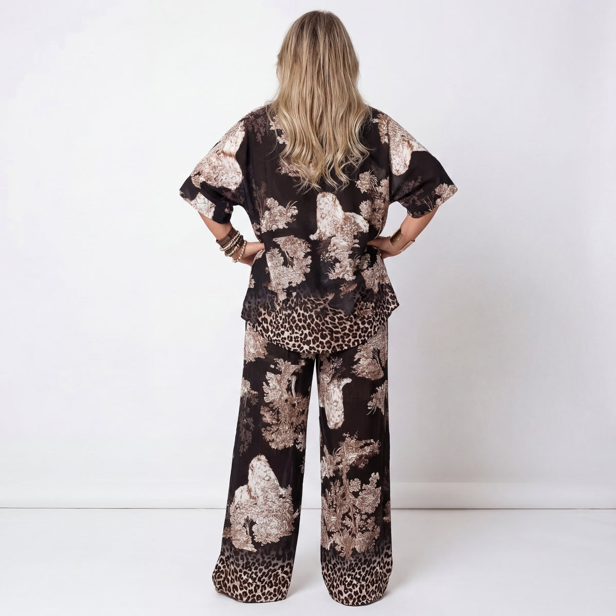 Ensemble 2 Pièces Tendance et Fluide - Noire Taille XL