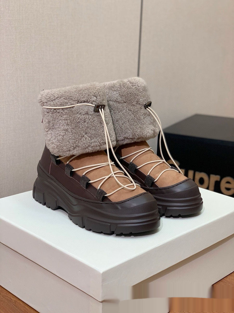 Bottes d'hiver fourrées