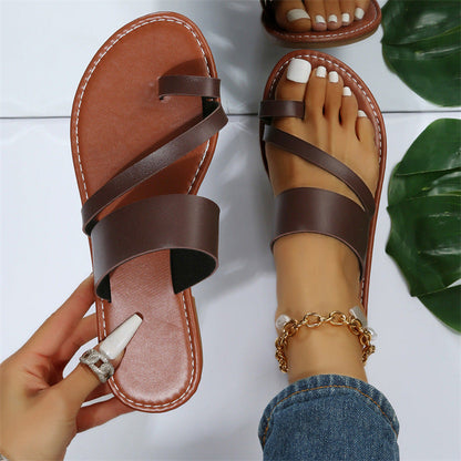 Sandales femme confort avec semelle épaisse.