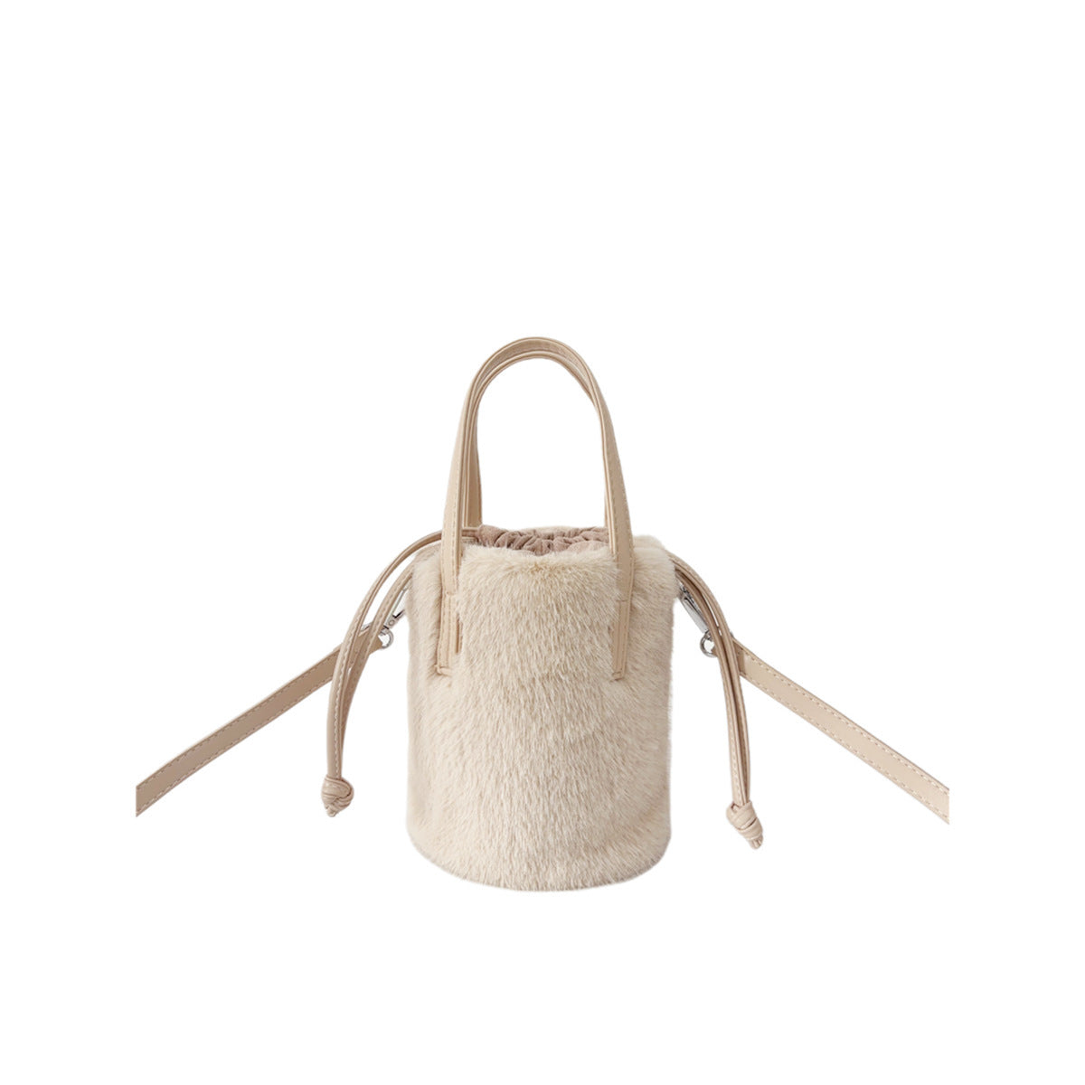 Sac seau doux fourrure synthétique femme