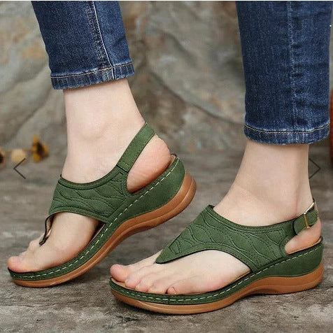 Chaussures d'été romaines rétro à clip.