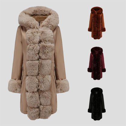 Parka mi-longue à manches longues