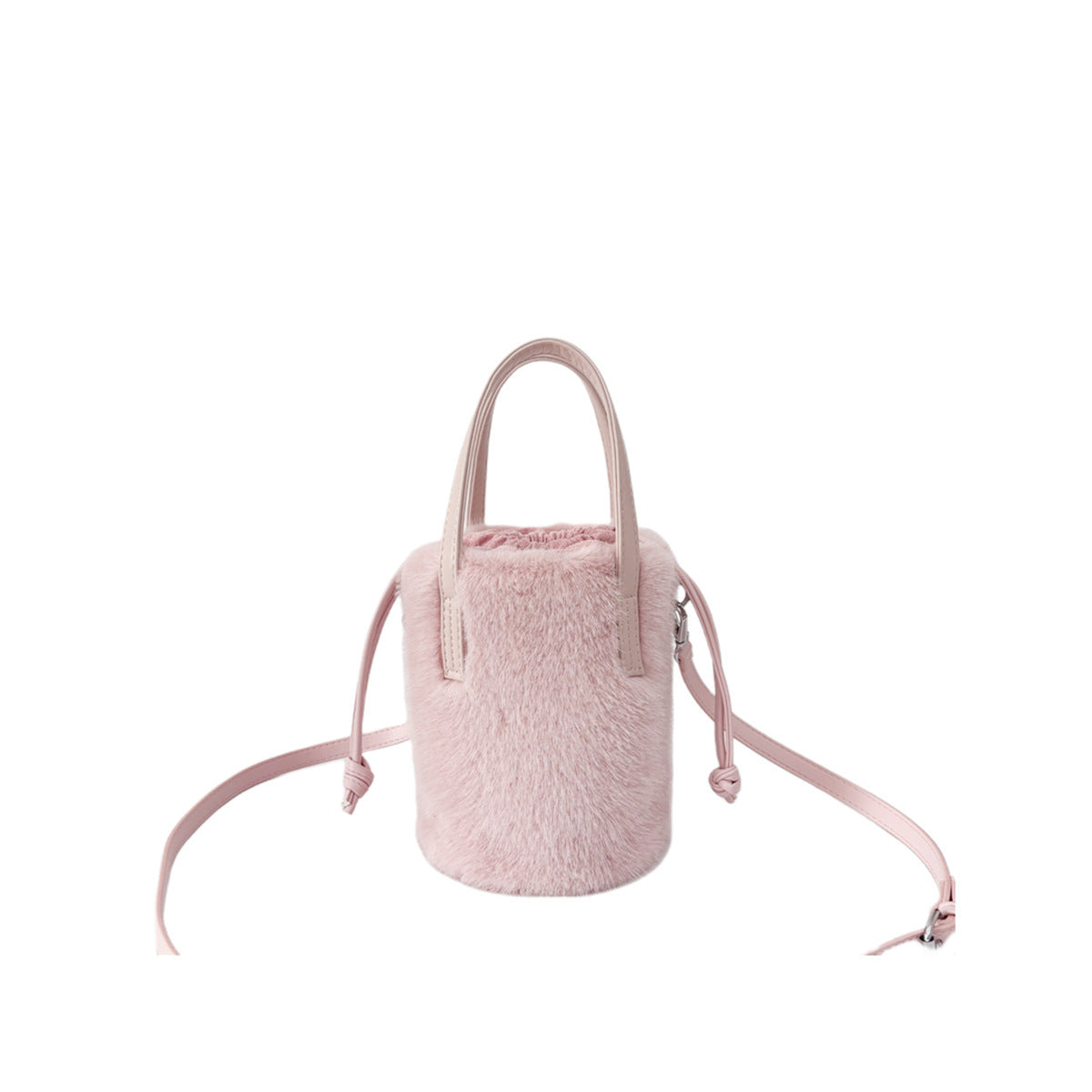 Accessoire mode rose fausse fourrure femme 2026