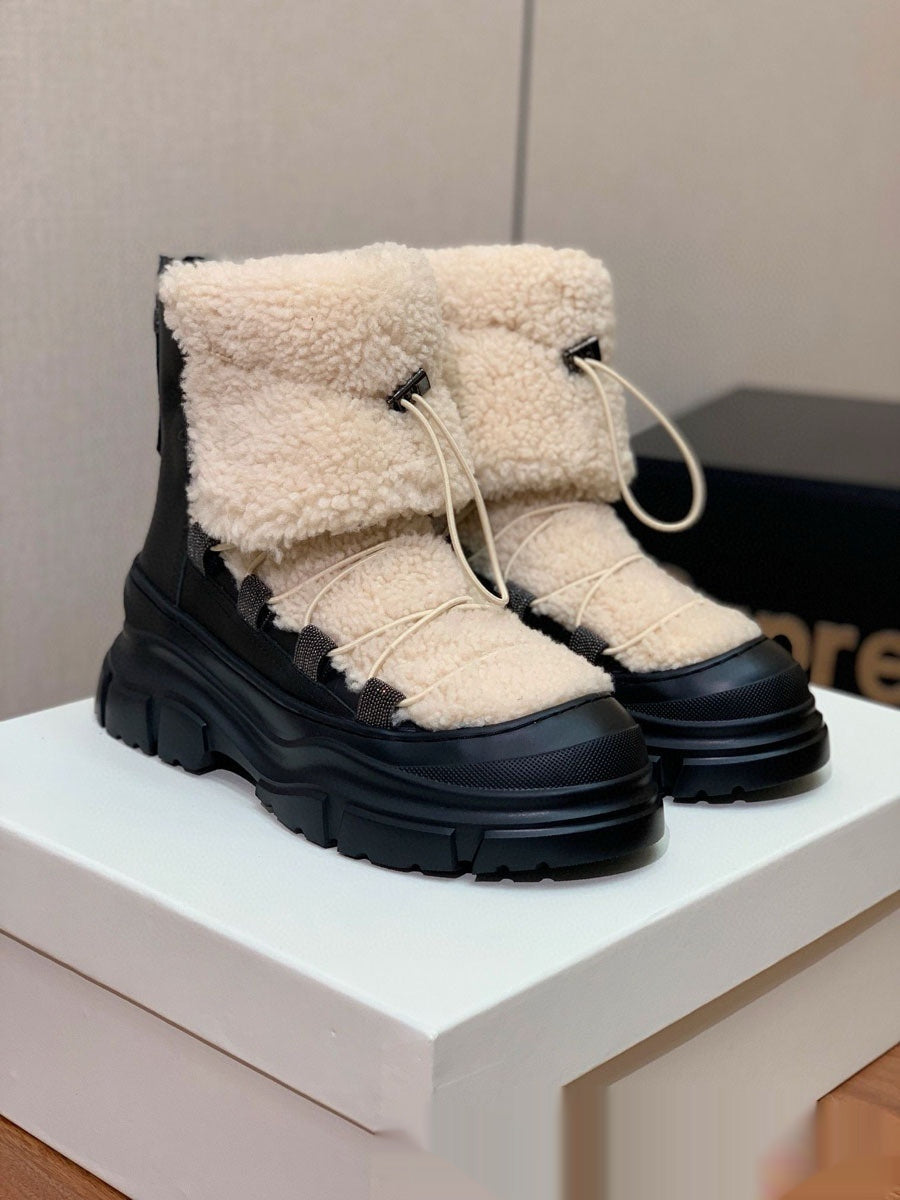 Bottes d'hiver fourrées