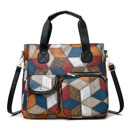 Sac en cuir double poche