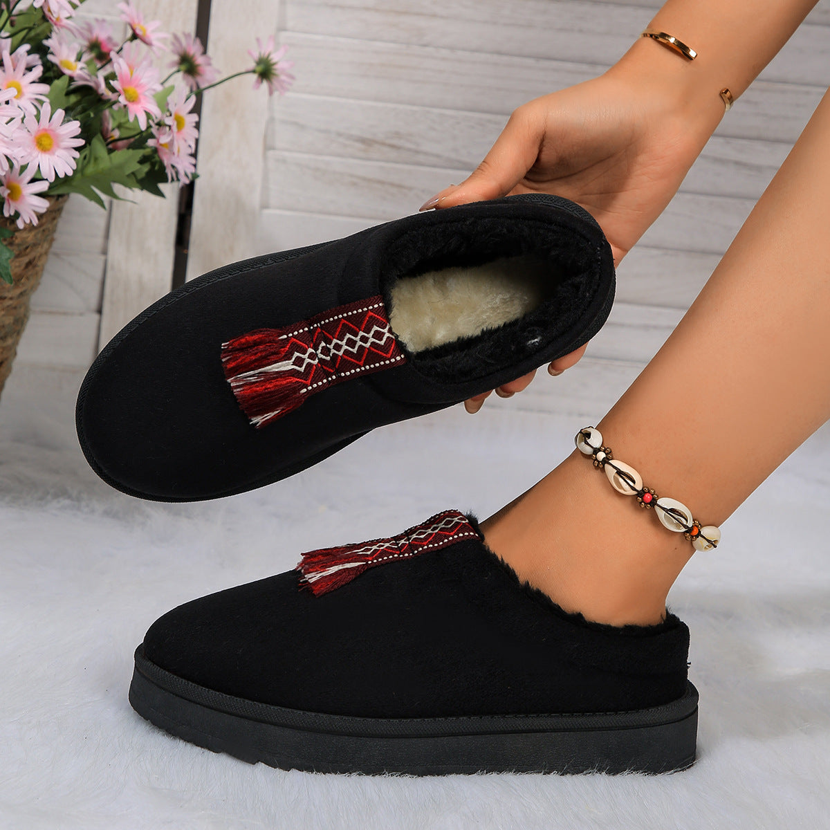 Chaussons Douillets Suédés.