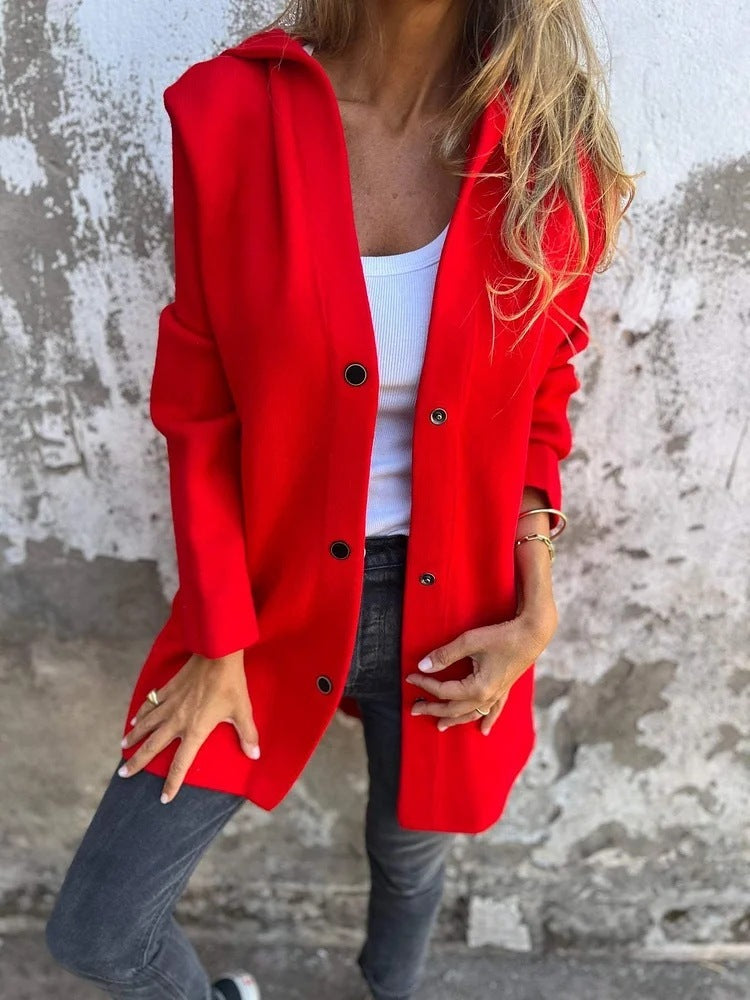 Gilet cardigan décontracté à capuche