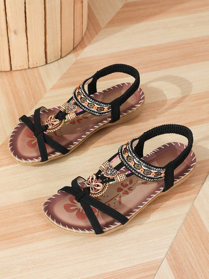 Sandales en cuir confortables pour femme.