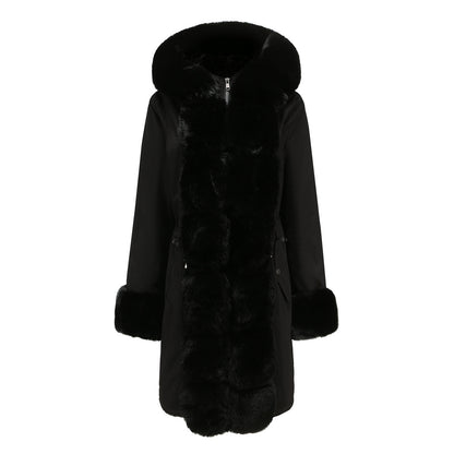 Parka mi-longue à manches longues