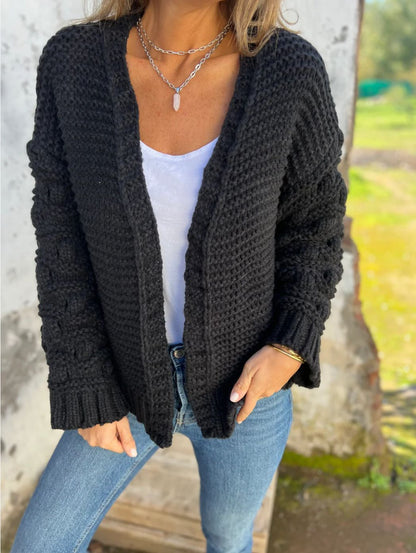 Cardigan couleur unie pour femme