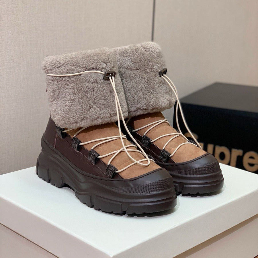 Bottes d'hiver fourrées
