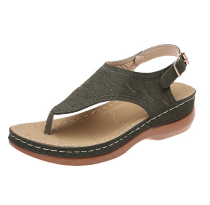 Chaussures d'été romaines rétro à clip