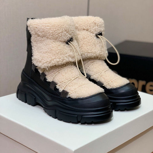 Bottes d'hiver fourrées
