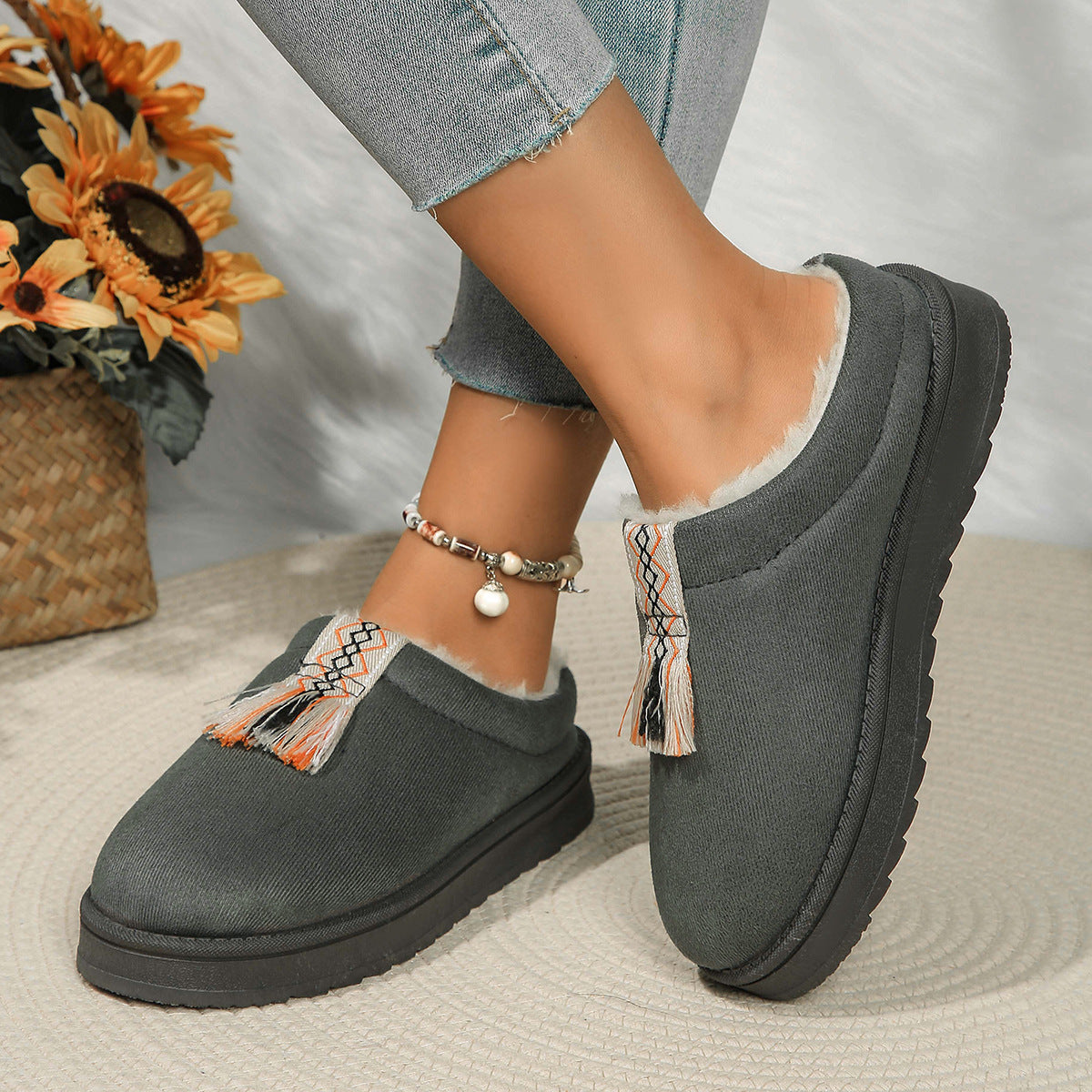 Chaussons Douillets Suédés.