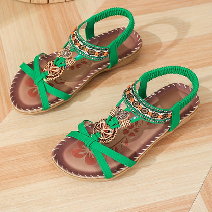 Sandales en cuir confortables pour femme.
