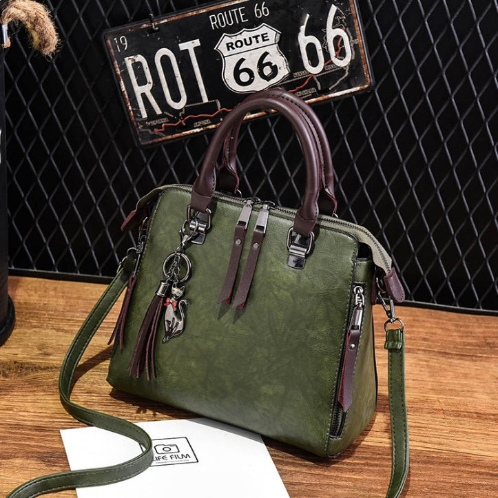 Sac à main en cuir.