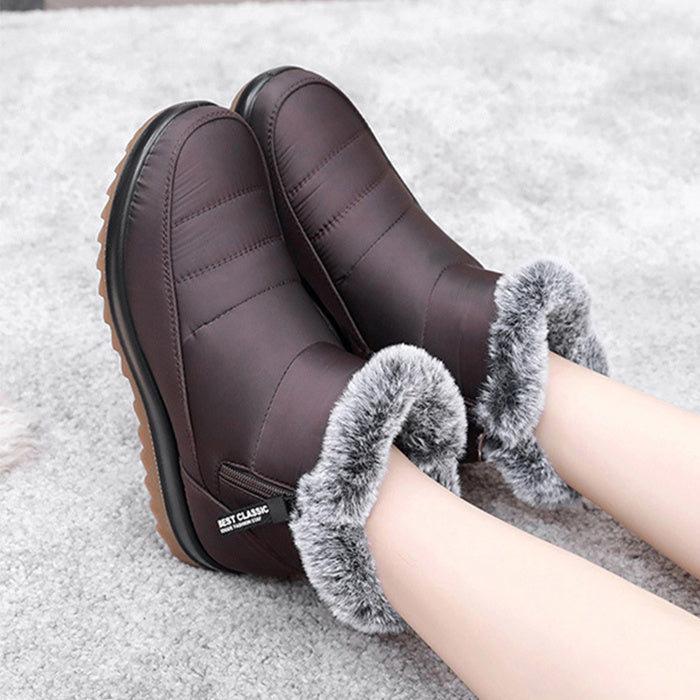 Bottes Neige Femme Hiver, Chaudes et Stylées.