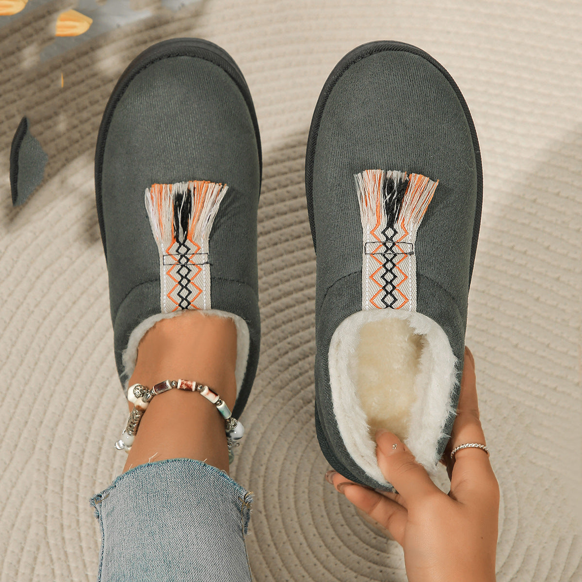 Chaussons Douillets Suédés.