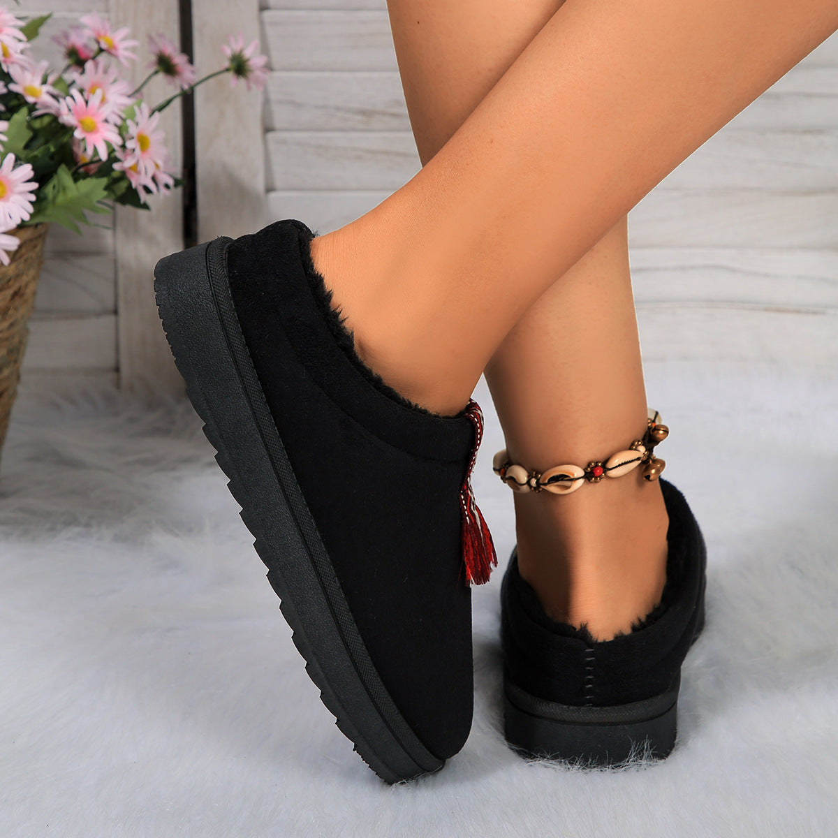 Chaussons Douillets Suédés.