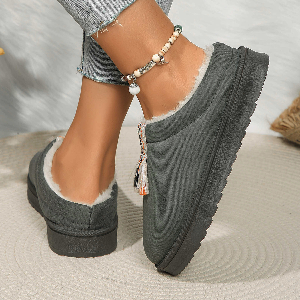Chaussons Douillets Suédés.