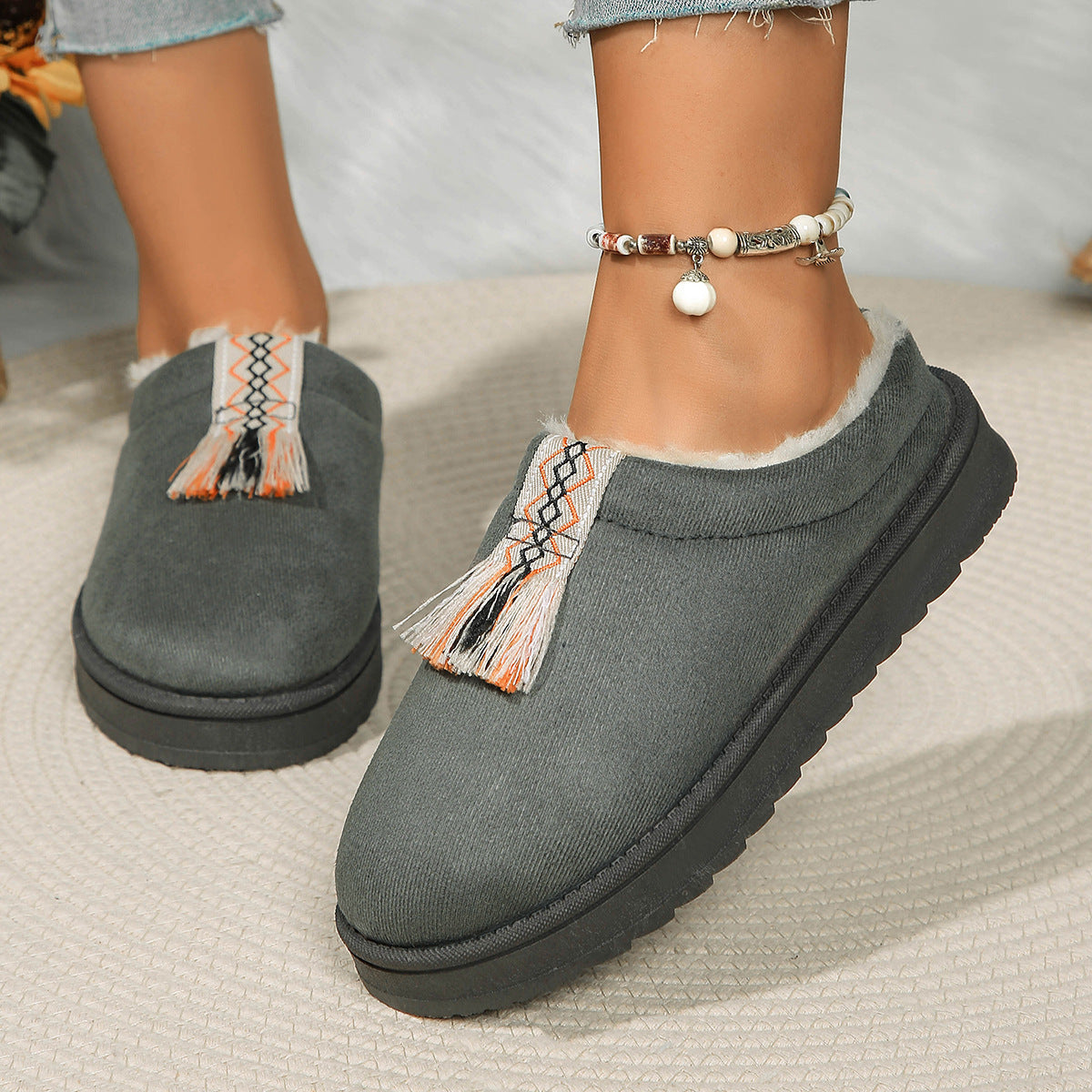 Chaussons Douillets Suédés.
