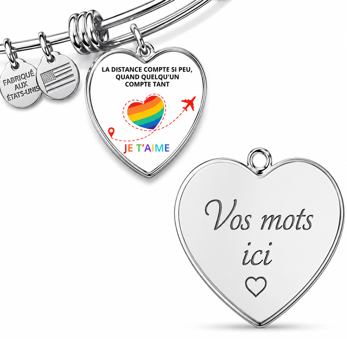 Bracelet Jonc Cœur Luxury