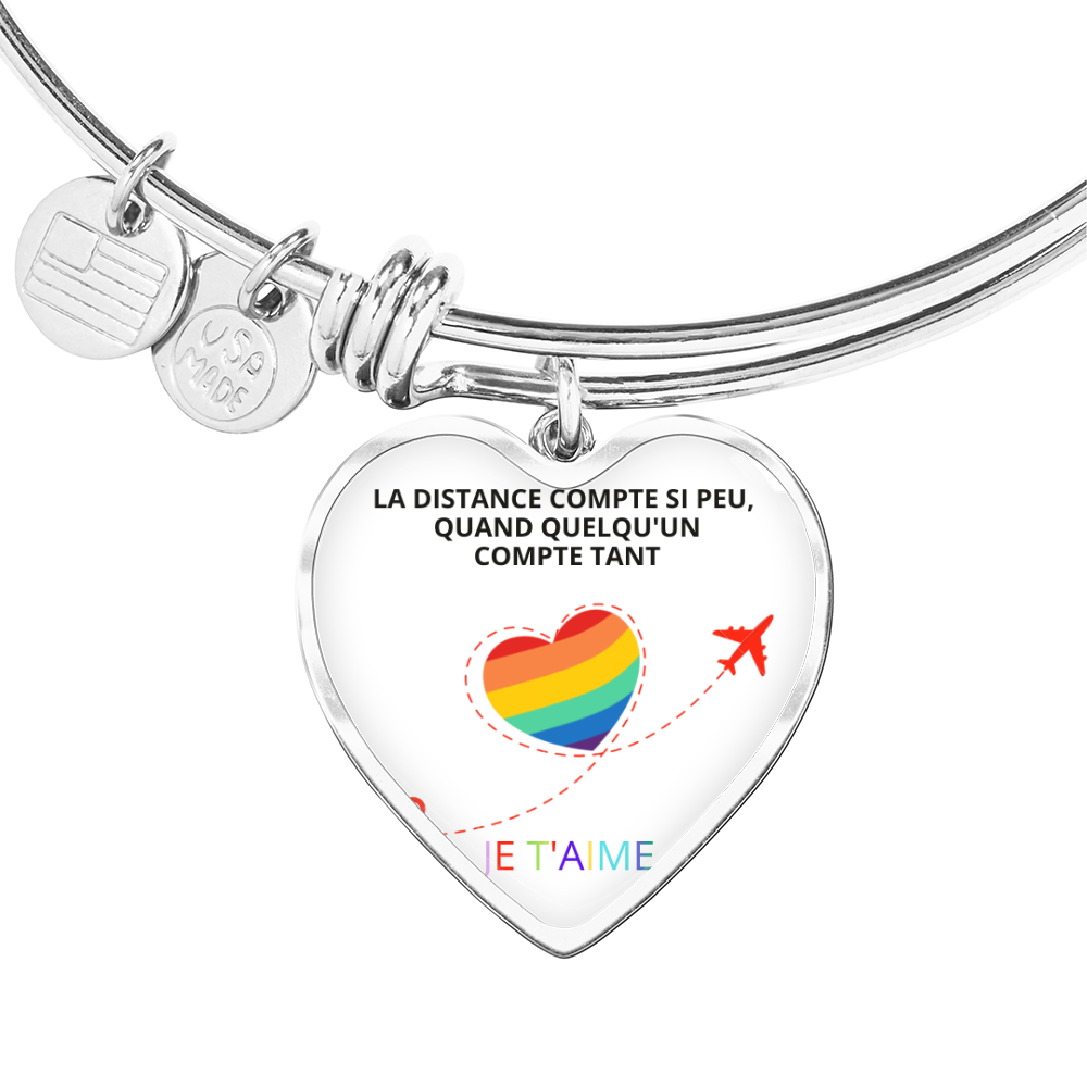 Bracelet Jonc Cœur Luxury