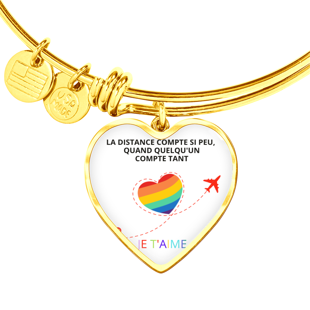Bracelet Jonc Cœur Luxury