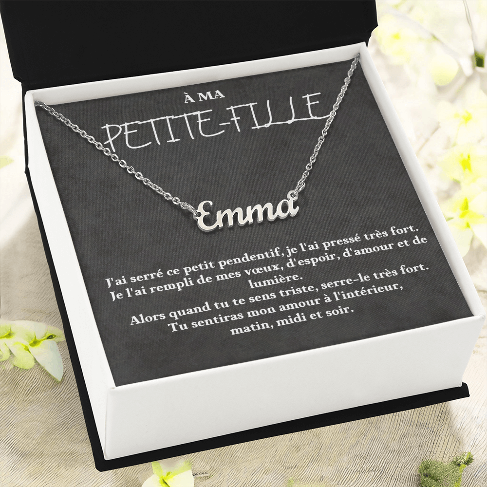 Collier avec prénom personnalisé