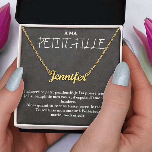 Collier avec prénom personnalisé