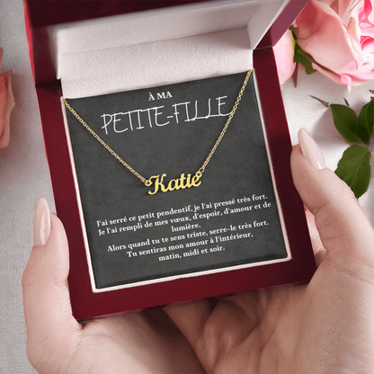 Collier avec prénom personnalisé