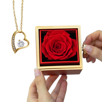 Forever Love - Rotating Rose Gift Box NO MC
