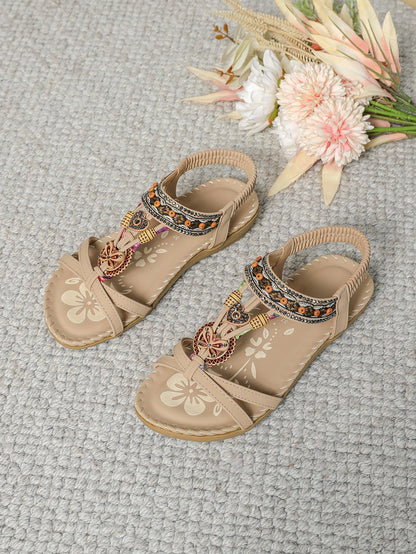Sandales en cuir confortables pour femme.