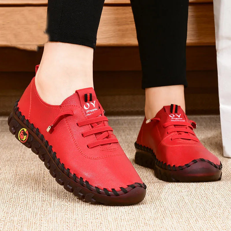 Chaussures orthopédiques souples et respirantes.