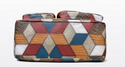 Sac en cuir double poche