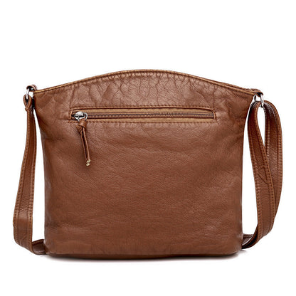 Sac rétro en cuir délavé