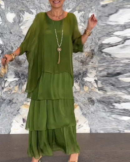 Robe à manches chauve-souris