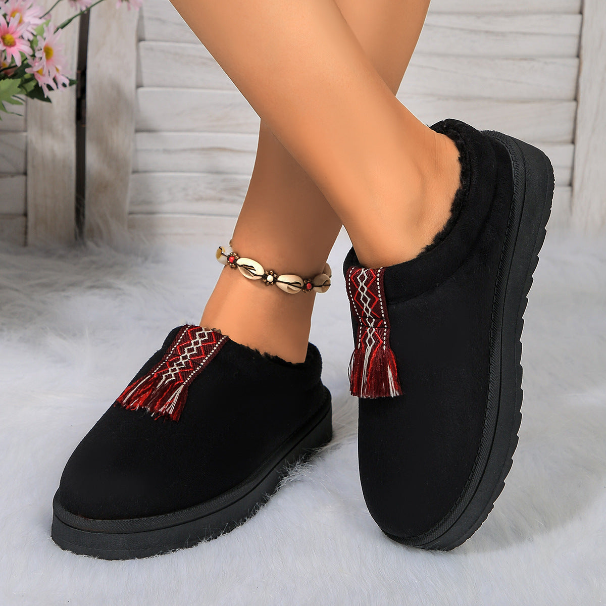 Chaussons Douillets Suédés.