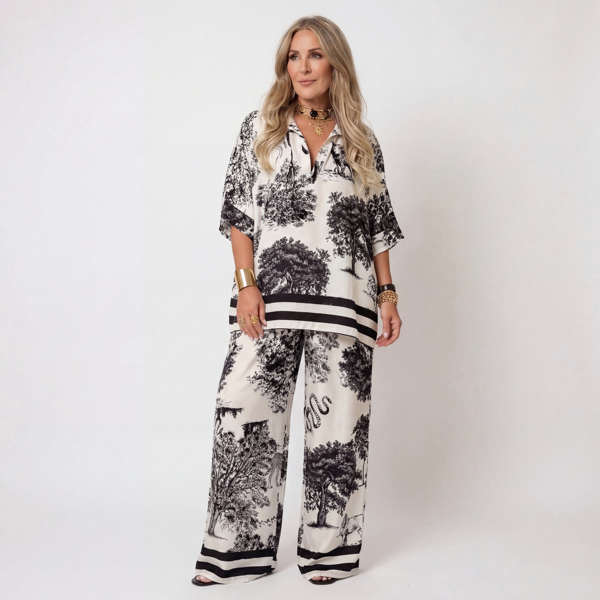 Ensemble 2 Pièces Tendance et Fluide - Blanche