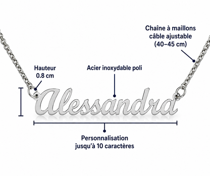 Collier avec prénom personnalisé