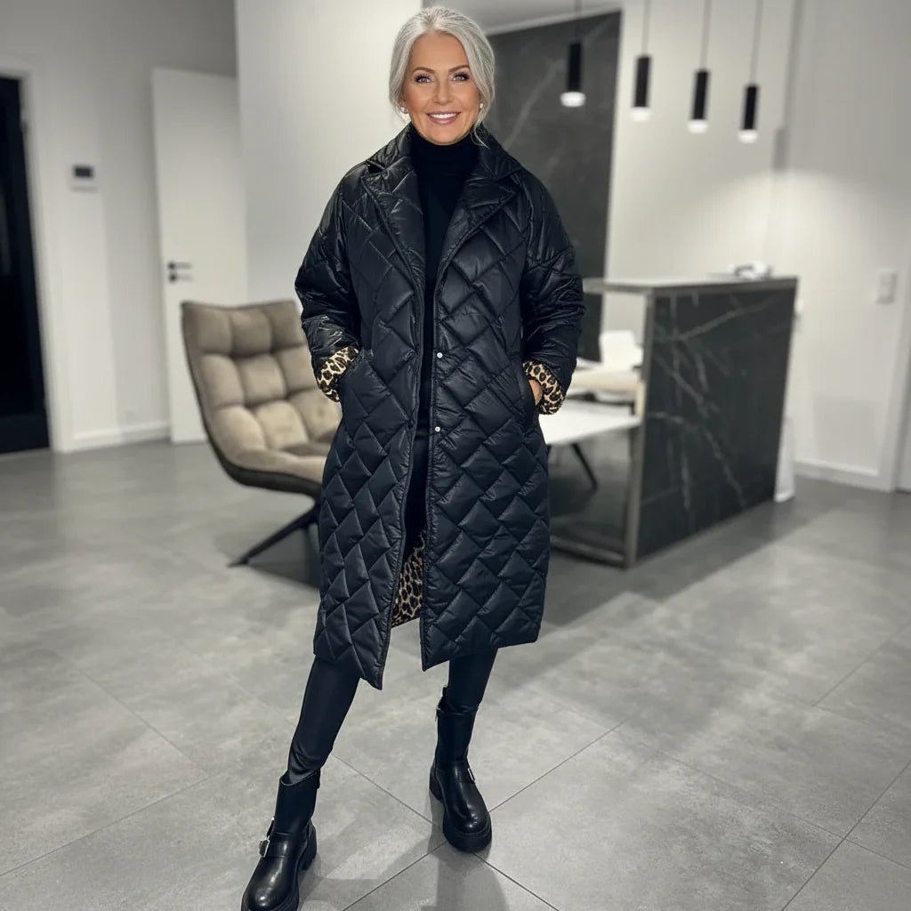 Manteau d'hiver à surpiqûres