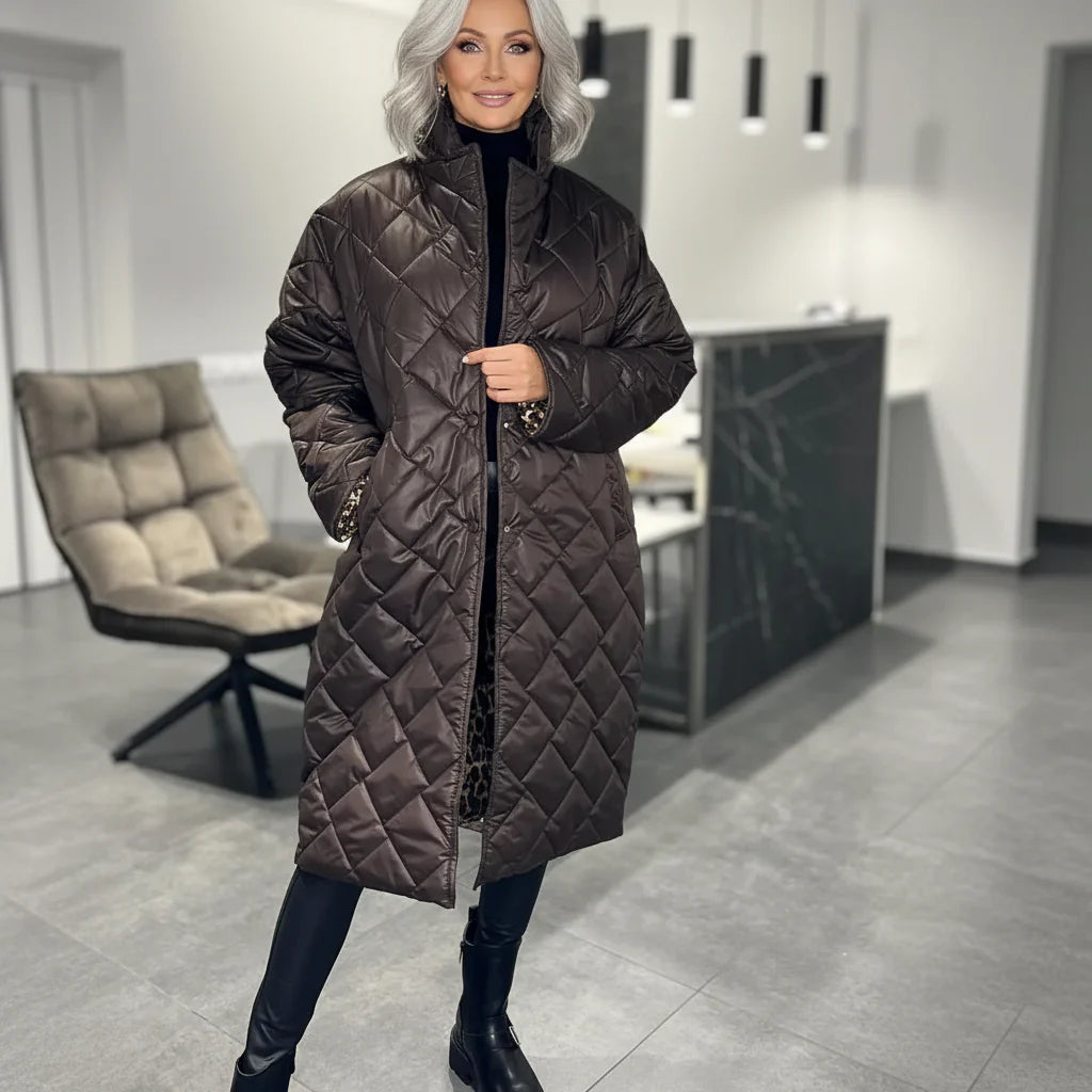 Manteau d'hiver à surpiqûres