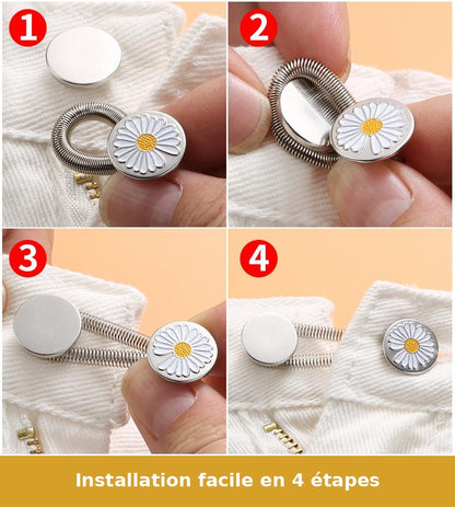 Bouton d'extension universel rétractable sans clou