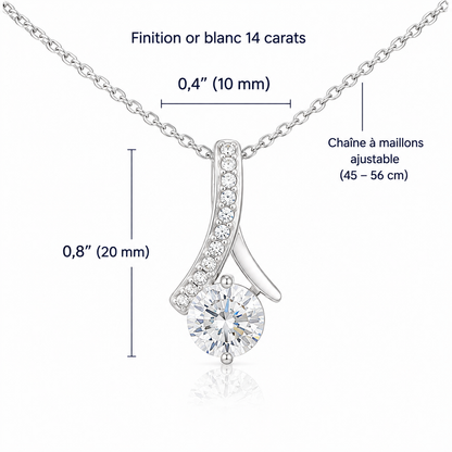 Collier Alluring Beauty Or Jaune & Or Blanc